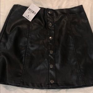 Leather skirt